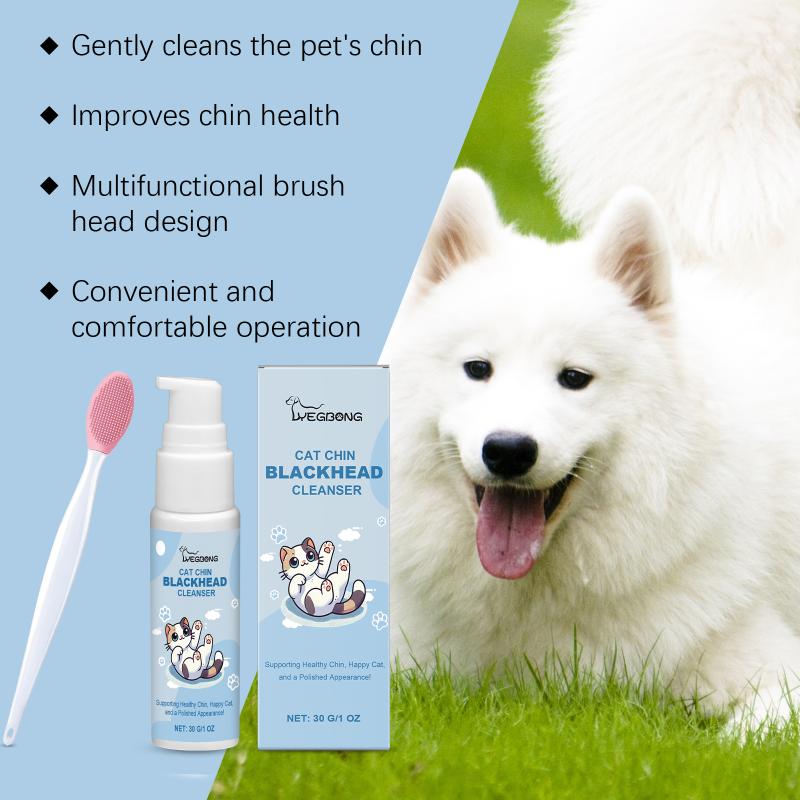 §Cat Dog Chin Cleaner Blackhead Cleaning Lotion Pet Chin Acne Care Brush Grooming Supplies Tooth Stain Remover For Pets