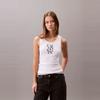 Calvin Klein Casual Babe Printed Ribbed Tank Top Women tops 44C219G