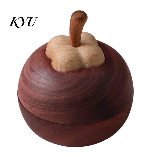 Spa Reception Scent Decor Mangosteen Passive Oil Diffuser, Wooden Essential Creative Aromatherapy Wood Diffuser Diffusers, No-Electric for Car