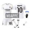 Real Madrid Home 10 Mbappe Soccer Jersey Kids Sportswear White 2526 Season
