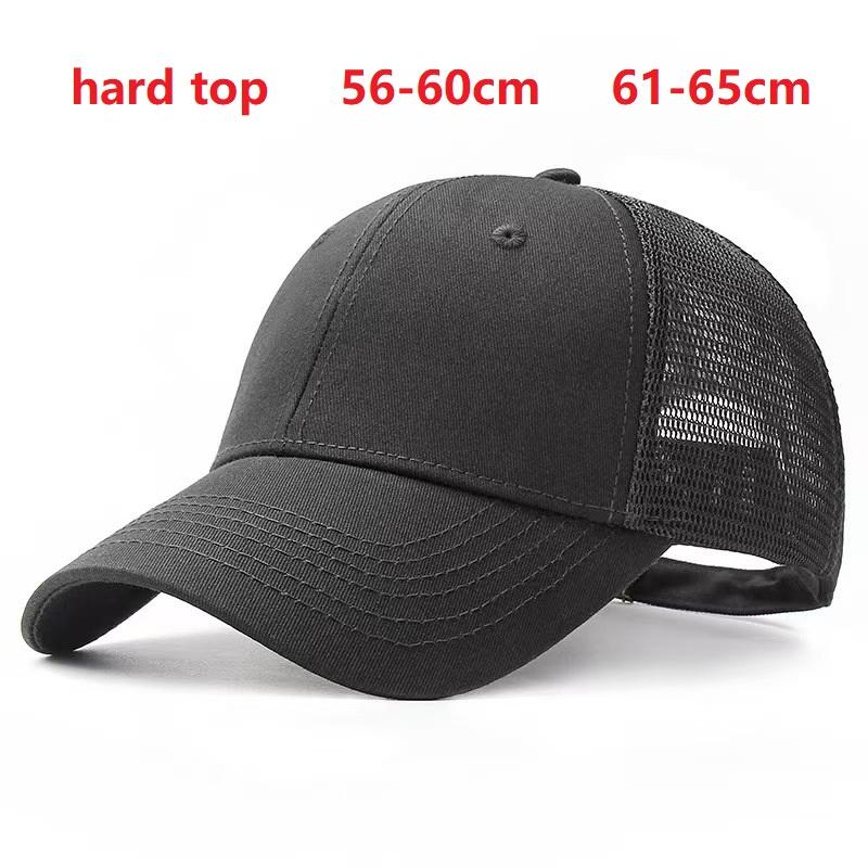 Soft Top Cotton Men Women Oversize XXL Baseball Caps Adjustable Dad Hat for Big Heads 57-65cm Extra Large Low Profile Golf Hats