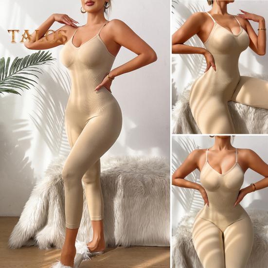 Monos Moldeadores para Mujer Sin Mangas Body de Control de Abdomen Cintura Alta Compresión de Cuerpo Completo Mono de Una Pieza