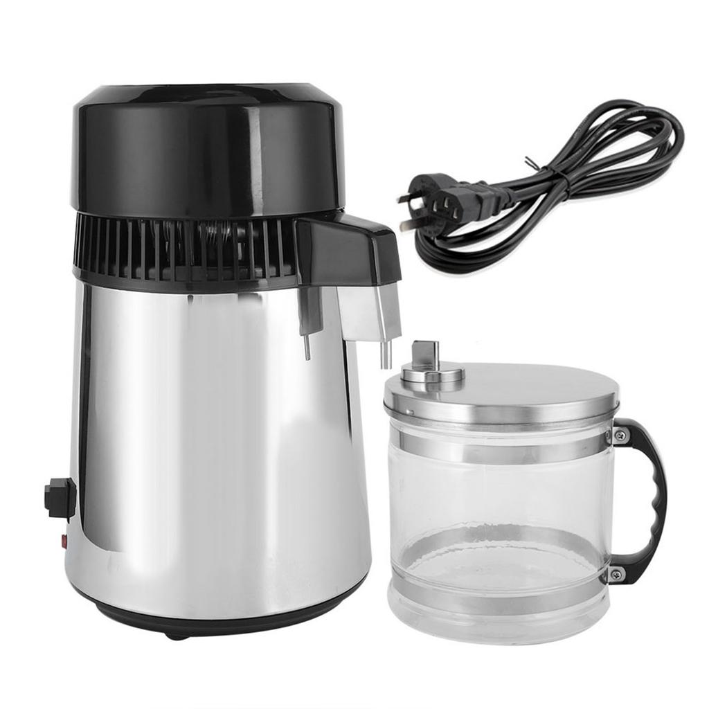4L Stainless Steel Countertop Pure Water Distiller Distillation Equipment for Home OfficeUS