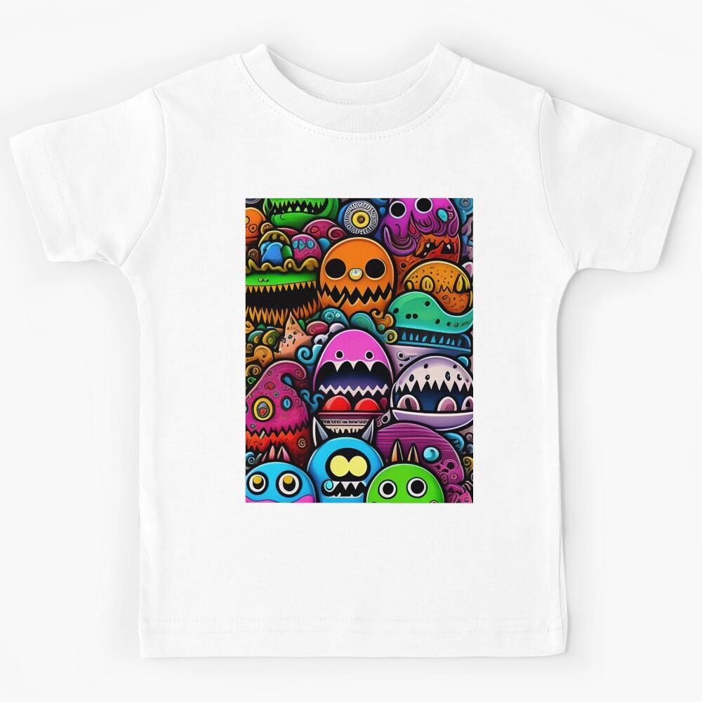 Many Not Scary Monster 4 Kids T-Shirt 130