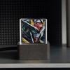 Crystal Cube Photo Display Holographic Desktop Smart Weather Station Digital Clock With Gif Animations Album