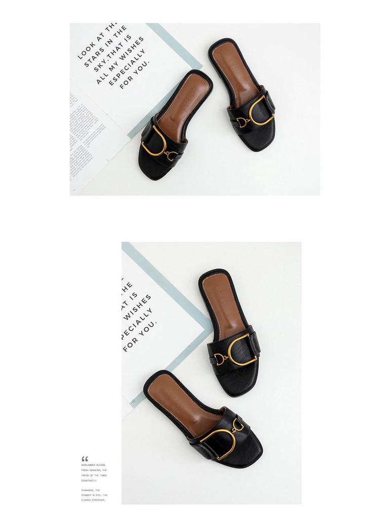 "2024 Schicke Damen Sommersandalen": Modische flache Zehensandalen für den Außenbereich"