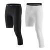Men's Quick-Dry Compression Basketball Tights, Single-Leg, Seven-Point, Base Layer, Fitness Training Pants