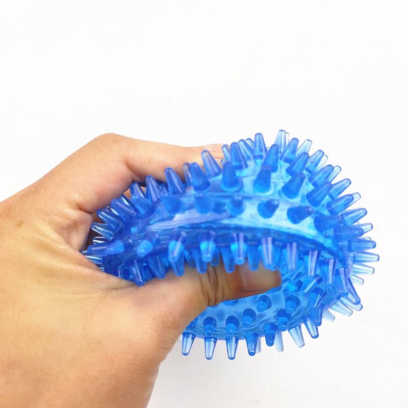 Thickened Spiky TPR Massage Ball for Large, Medium, Small Dogs Teddy, Golden Retriever, Sounding Pet Toy Ball, Teeth Cleaning Molar Ball