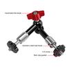 Adjustable Articulating Friction Arm Flexible Extension Bracket Aluminum Alloy with Dual 1 4 Inch Screw 360 Degrees