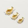 10 pièces/lot Chaîne d'extension de collier Plaqué Or 14K 18K Fermoirs mousqueton Anneaux de jonction Clips Pour Bijoux DIY Sac Artisanat