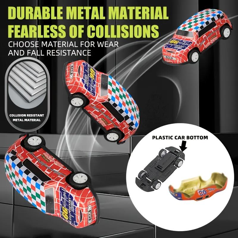 Mini Alloy Toy Cars Set with Storage Box Pull Back Vehicles for Kids