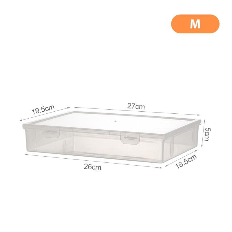 Book A4 Document Storage Box Desktop Office Test Paper Storage Certificate Storage Box Transparent Data Sorting File Box