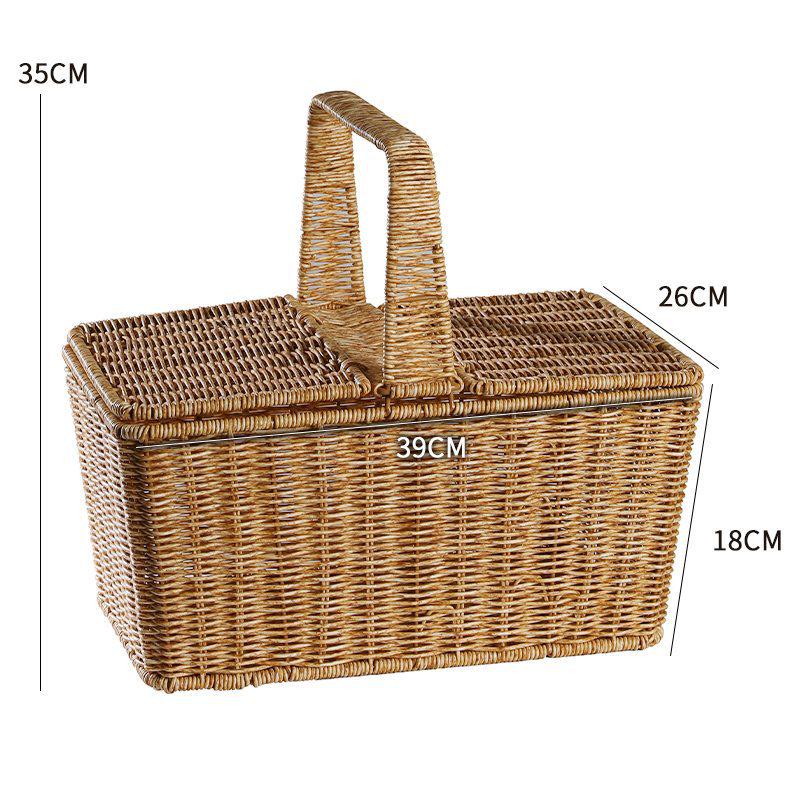 Luxury Outdoor Rattan-Style Picnic & Gift Basket
