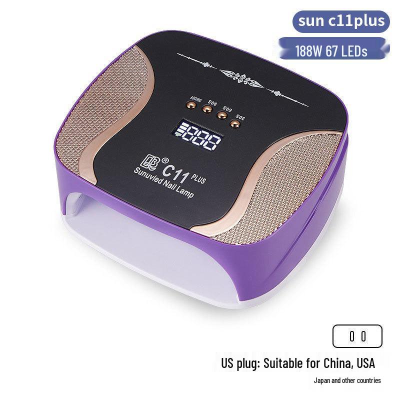256W High Power UV/LED Dual Light Nail Curing Lamp