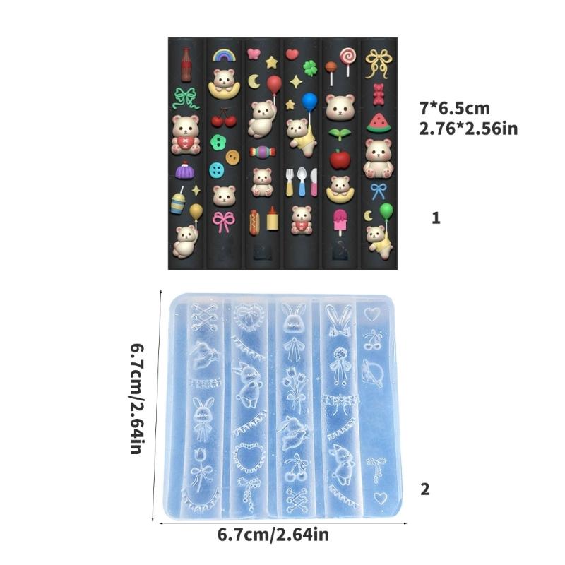Multifuntional Nails Molds Styling Mold Animal Theme Nails Accessories Moulds Suitable for Accessories Enhancement