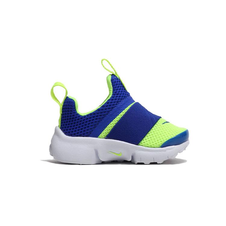 Nike Presto Extreme Round Tip Low top Running Shoes Blue Yellow Infant And Toddler 870019-406