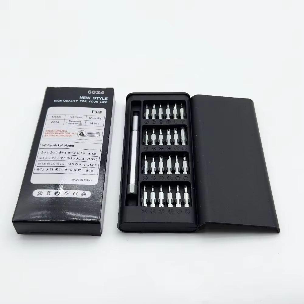 Precision Screwdriver Set 25 In 1 Screw Driver Set Hexagonal Flat Head Magnetic Bits for iPhone PC Watch Camera Glasses Plastic