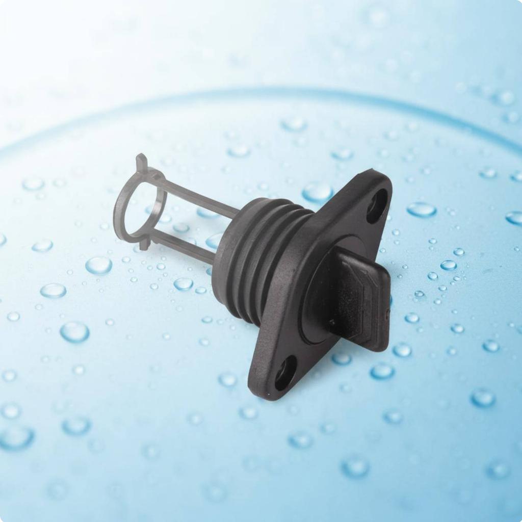Boat Hull Drain Plug Watertight Watertight Closure Boat Hull Drain Bung Kayak Scupper Plug High-Quality Plastic Boating Hardware