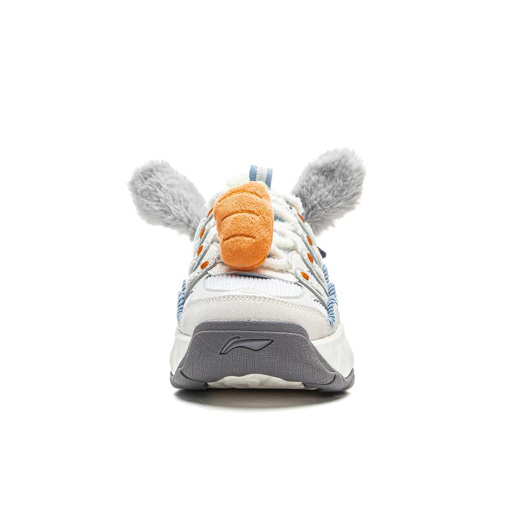 Li Ning Disney Zootopia X Cookie Schuhe Klassisch Vielseitig Stoßdämpfung Rebound Low Top Freizeitschuhe Damen Sneaker Blau Grau AGCV254-5