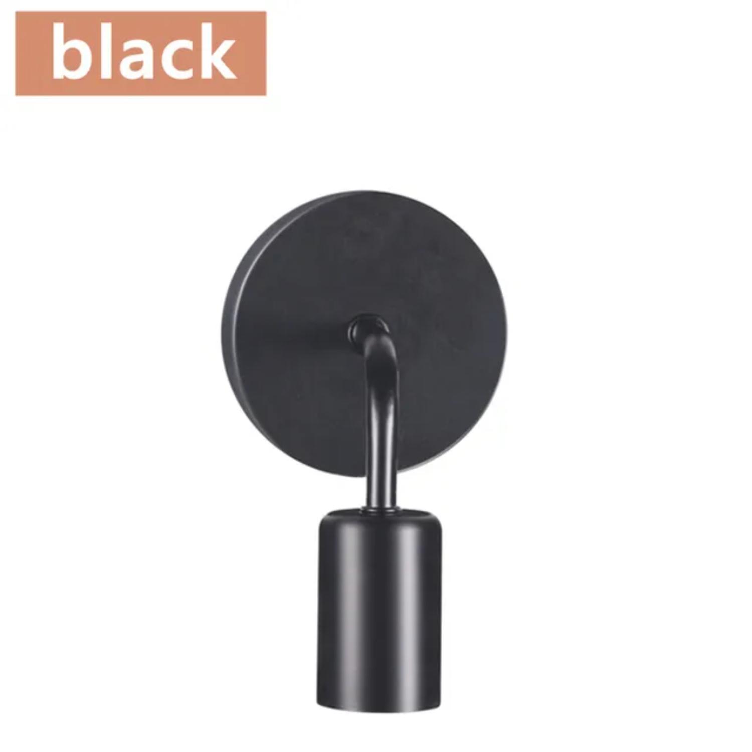 

Новый элегантный стильный современный черный железный скандинавский промышленный настенный светильник бра - декоративное внутреннее освещение для спальни, ванной комнаты чёрный