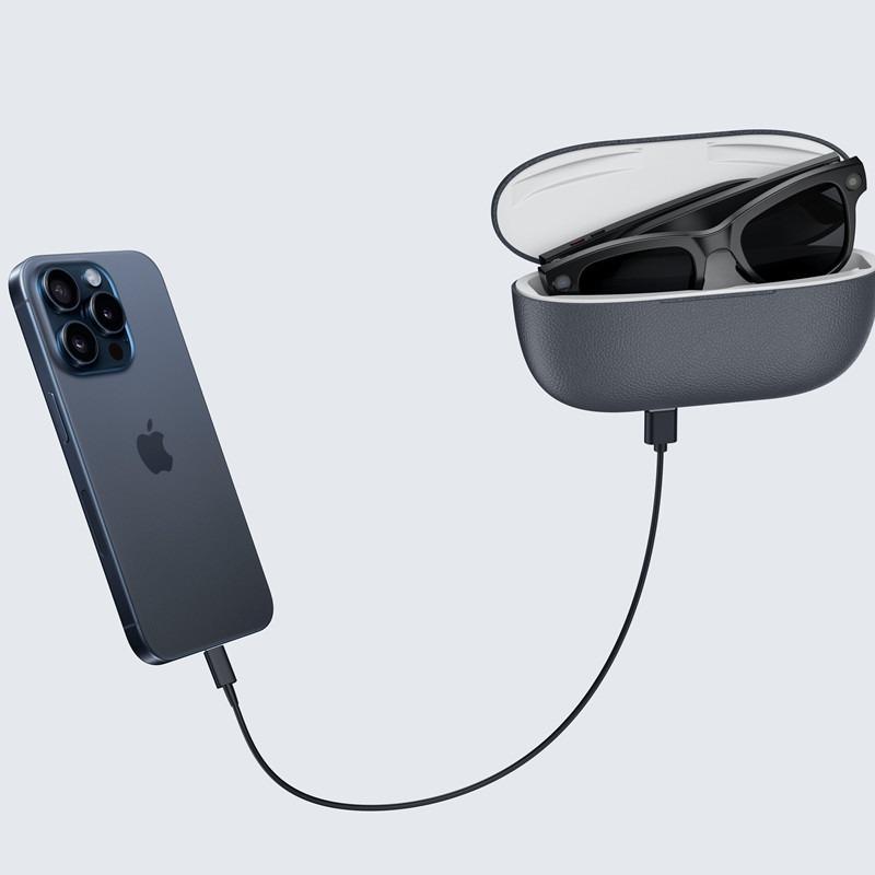M02 Smart Glasses: Power Bank Case, Camera, Video Recording, Bluetooth Earphones, Real-time AI Translation.