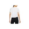 Nike Solid Color Letter Quick-Dry Breathable Short Sleeve T-Shirt Women tops White DD5020-100