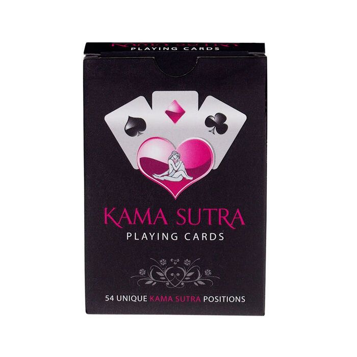 Jeux de cartes - kama sutra - 54 cartes - design chic - pour adultes - rouge