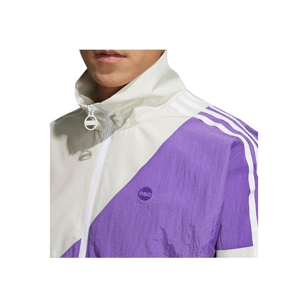 Adidas Neo Sportswear Retro Colorblock Windbreaker Jacket Men Jackets Purple HC9681