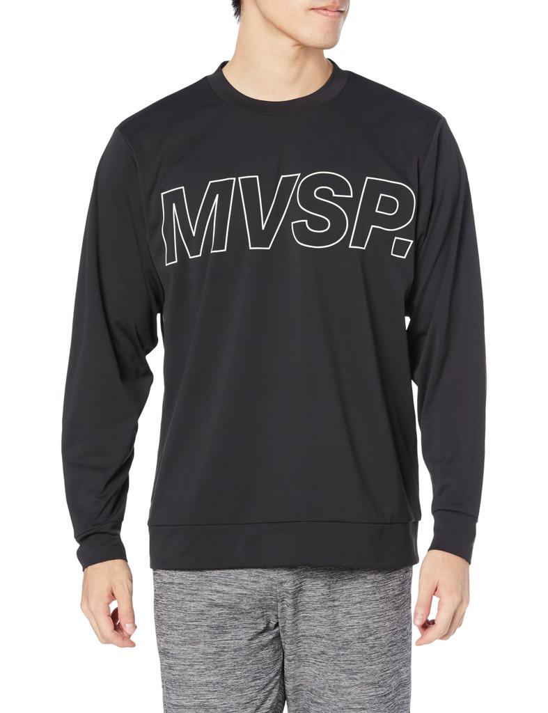 Move Sports Descente Long Sleeve Big MVSP UV Large T-Shirt, Fleece-Lined, Logo, Sunscreen, Protection, Black,