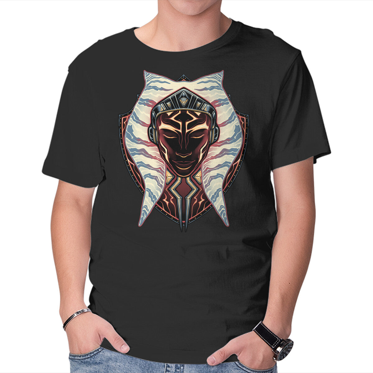 Unisex Crew Neck T-Shirt One Tough Padawan Graphic Short Sleeve Casual Tee XXL