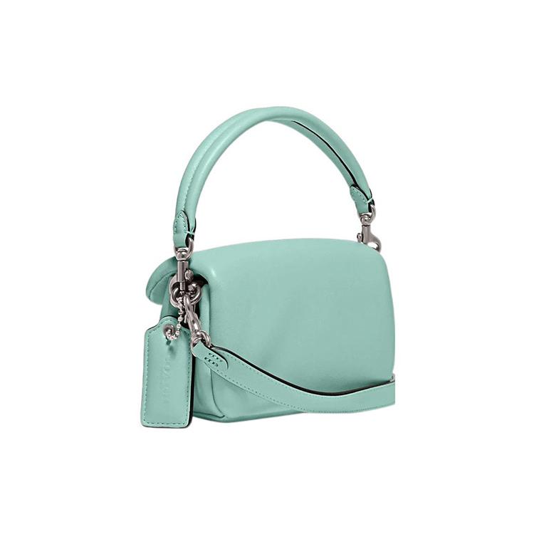 New COACH Tabby Nappa Leather Cloud Bag, Shoulder Bag, Crossbody Bag, Handbag Small Women's Cyan C3880-LHVSE