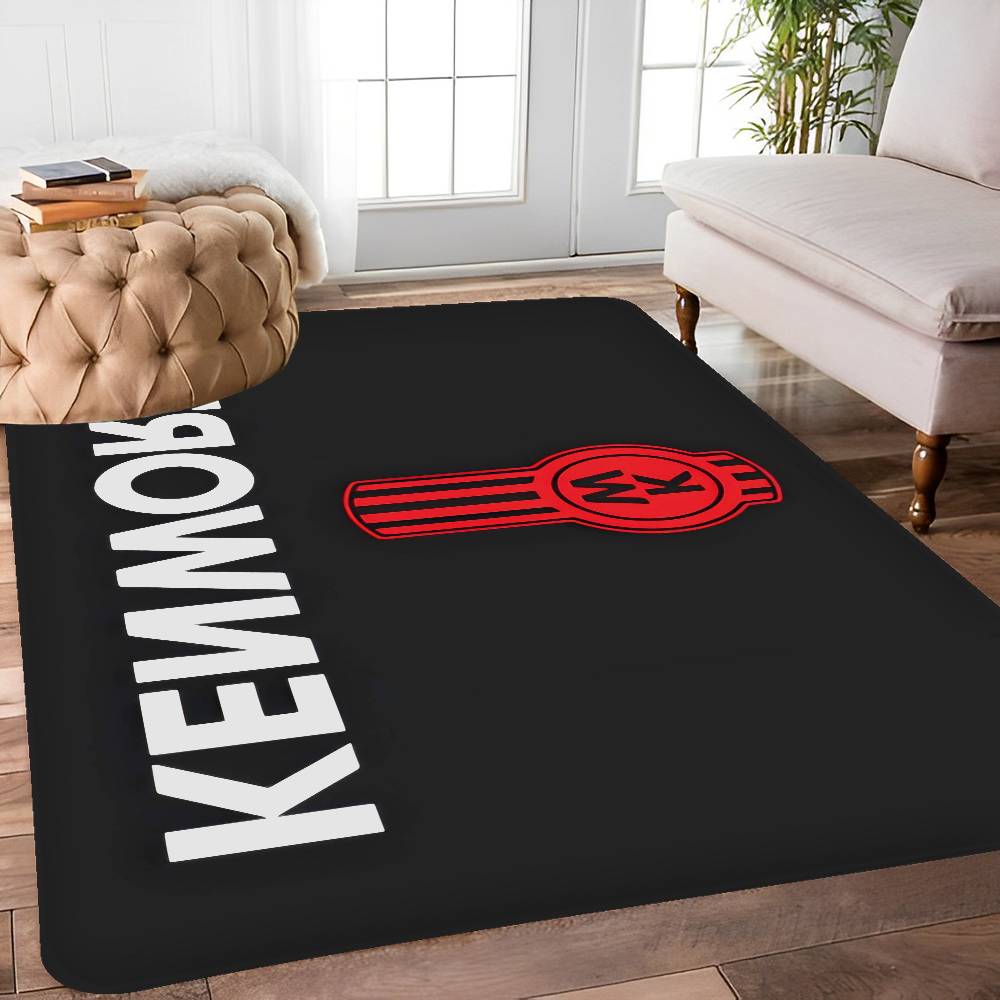 K-Kenworth Truck Logo Entrance Door Mat Washable Non-Slip Living Room Sofa Chairs Area Mat Kitchen Welcome Doormat
