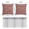 William Morris Antique Pillowcase Soft Fabric Cushion Cover Decoration Red Throw Pillow Case Cover Home Zipper 18"