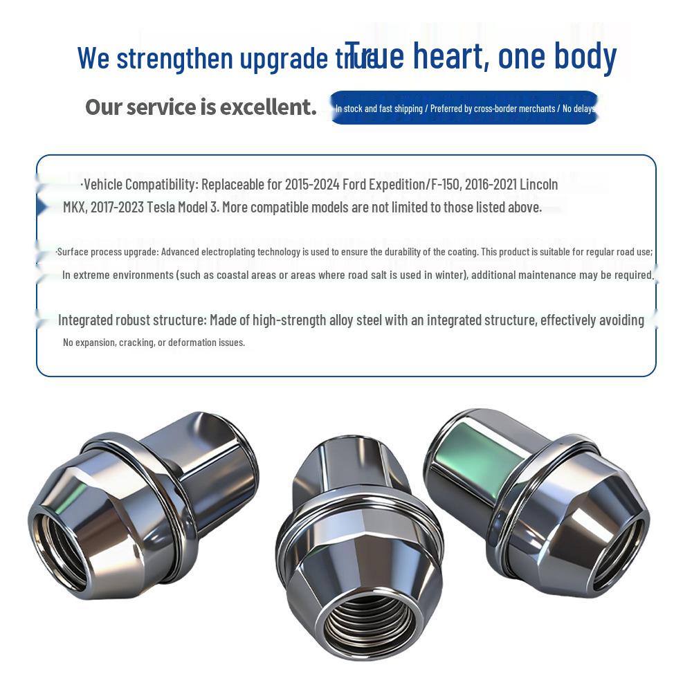 

M14×1.5 Wheel Nut for Tesla, 2015–2024 Ford F-150, Tourneo 20 pieces