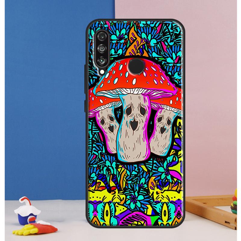Mushroom Psychedelic Trippy Frog Case For Huawei Nova Y73 Y72 Y70 Y90 Y60 Y61 Y91 12s 12i 11i 8i 9 10 SE P30 P40 Lite P60 Pro
