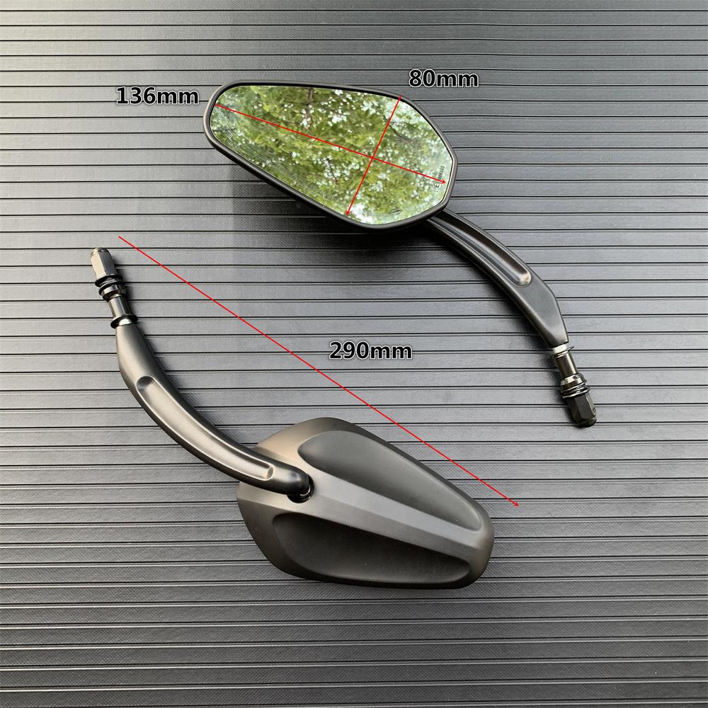 Motorcycle Rearview Rear View Mirrors Glass Back Side Mirror Right Left For Harley 883 1200 48