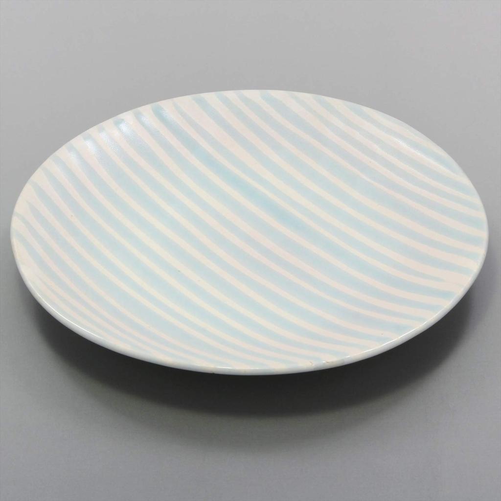 Mino nádobí kruhový talíř pruhovaný modrý 582-18