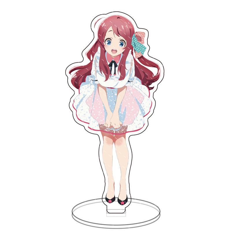 ZOMBIE LAND SAGA Two Sided Acrylic Stand Figures Model Plate Hoshikawa Lily Minamoto Sakura Standing Sign Desk Decor
