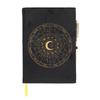 Something Different Astrology Wheel Obsidian Notebook & Pen Set