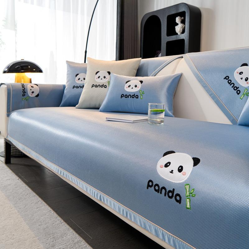 Ice Silk Sofa Mat Cushion Summer  New High-End Seat Cushion Non-Slip Sofa Cover Summer Cover Cloth Towel