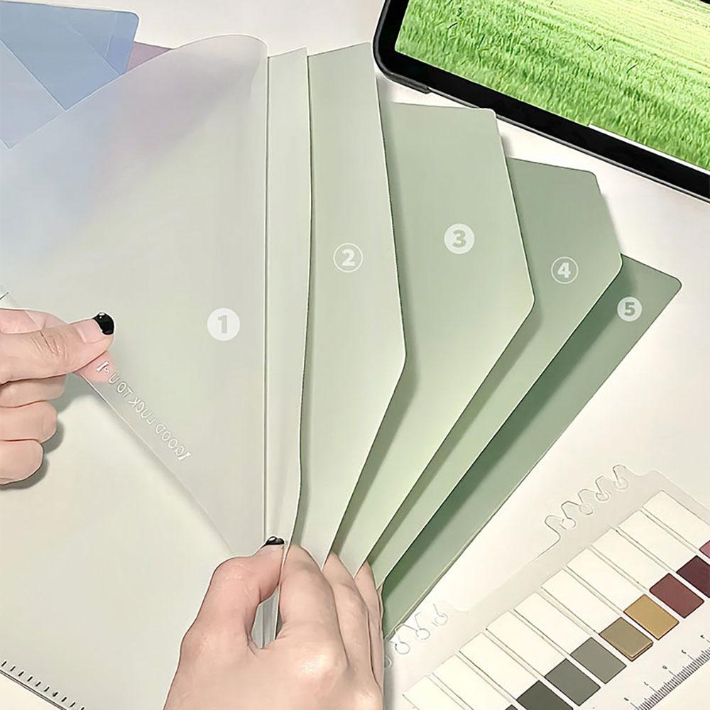 Page folder thickened gradient L-shaped vertical student test paper folder storage book large capacity