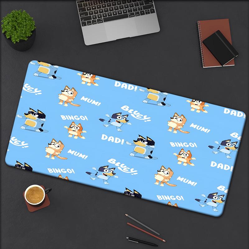 Bluey Theme Mouse Pad, Non Slip Rubber Base, Multifunctional Office & Home Decor, Perfect for Workspace Personalization.