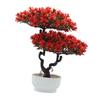 Artificial Bonsai Tree Small Fake Plant Realistic Plastic Desk Plant for Living Room Window Shop Display