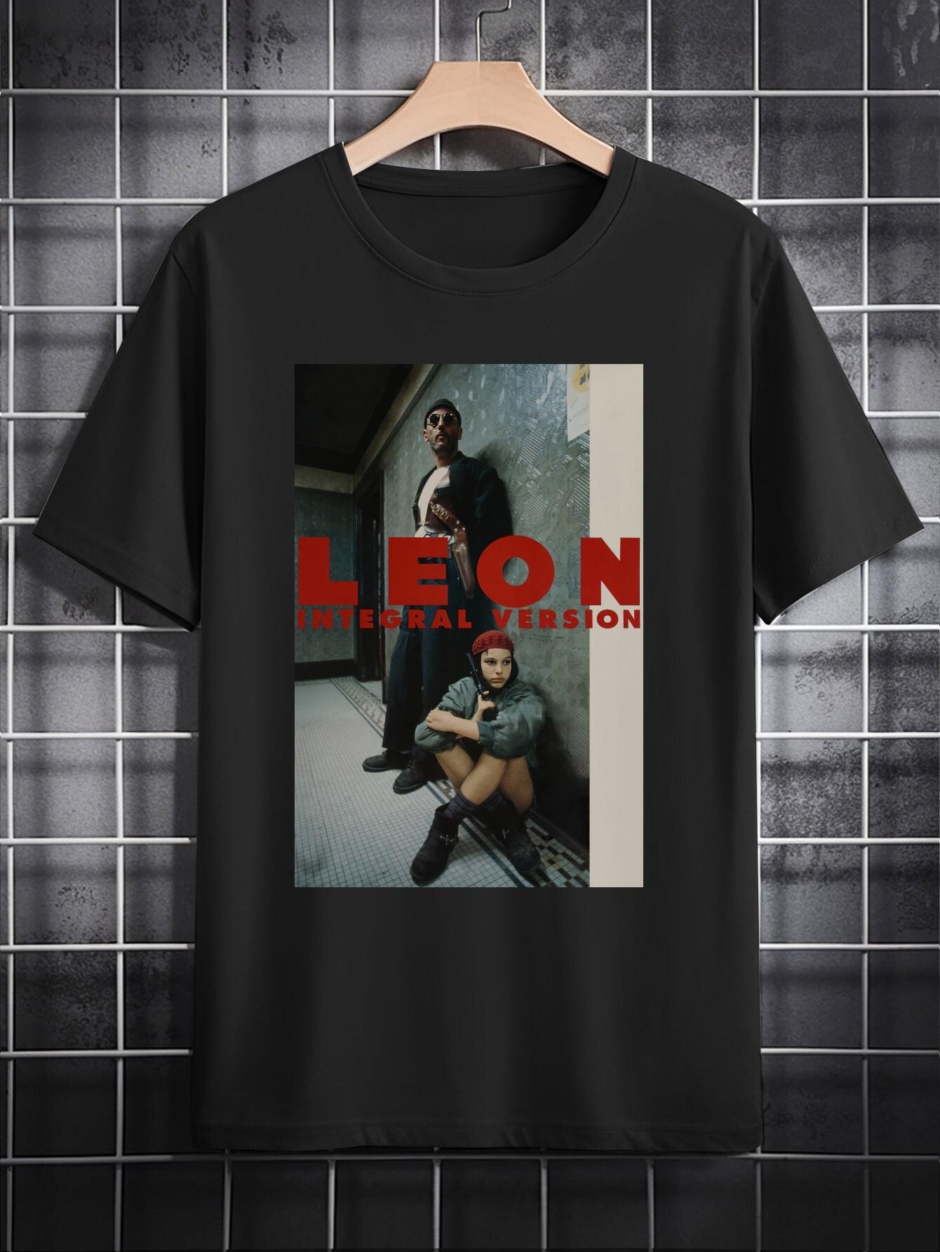 Casual Crew Neck T-shirt with Leon 3D Print Graphic XXL