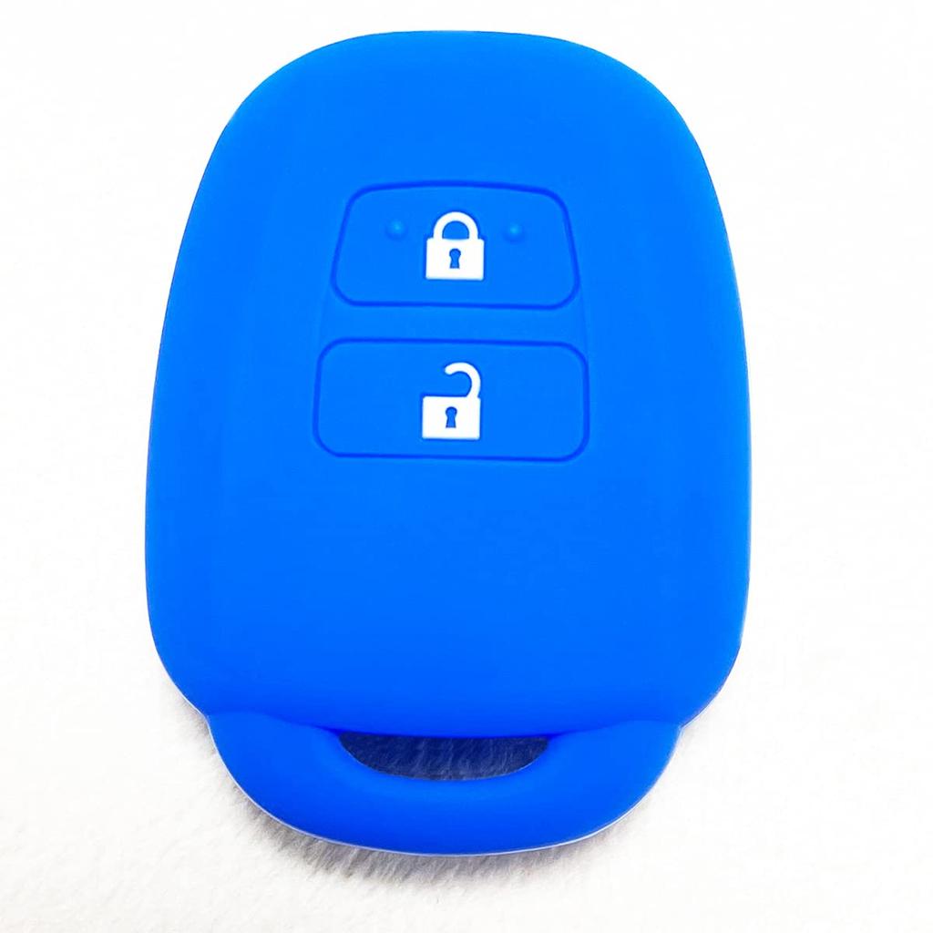 IKT Silicone Cover for Keyless Keyless Keyless Keys, 2 Buttons, Blue, Sienta, Vitz, Succeed,