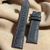 Used Liz-372 Lizard Leather Watch Strap Gray (Lug Width 20 Mm - Buckle Width 18 Mm)