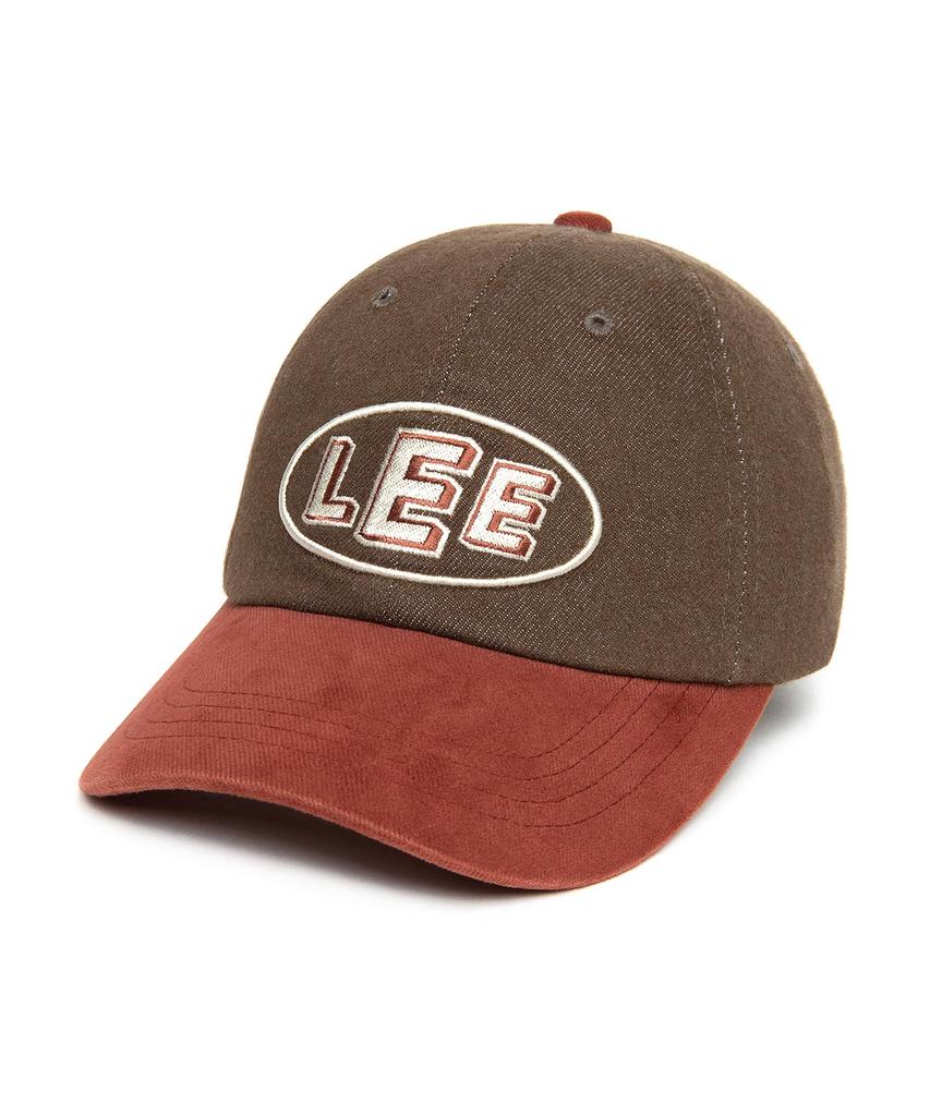 LEE Modified Oval Logo Ball Cap Brown