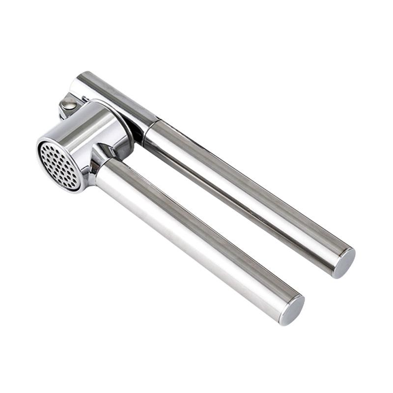 Manual Garlic Press, Stainless Steel Manual Garlic Press, Kitchen Garlic Puree Machine, Garlic Crushing and Mincing Machine, Garlic Puree Press