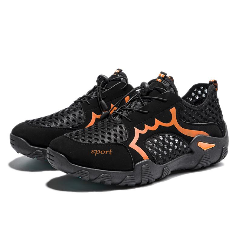 

Спортивная обувь с сеткой, мужская летняя дышащая повседневная обувь с мягкой подошвой, корейская версия, полые универсальные R