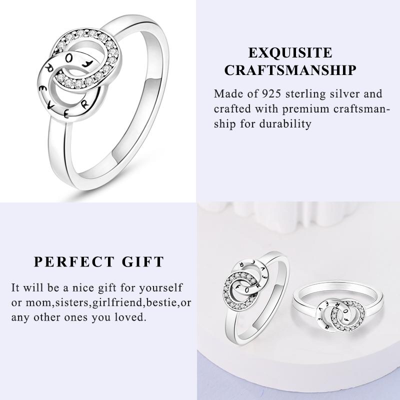 New 925 Silver Rings Zircon Sparkling CZ Rings Rings For Women Original Wedding Fine Jewelry Accessories Gifts